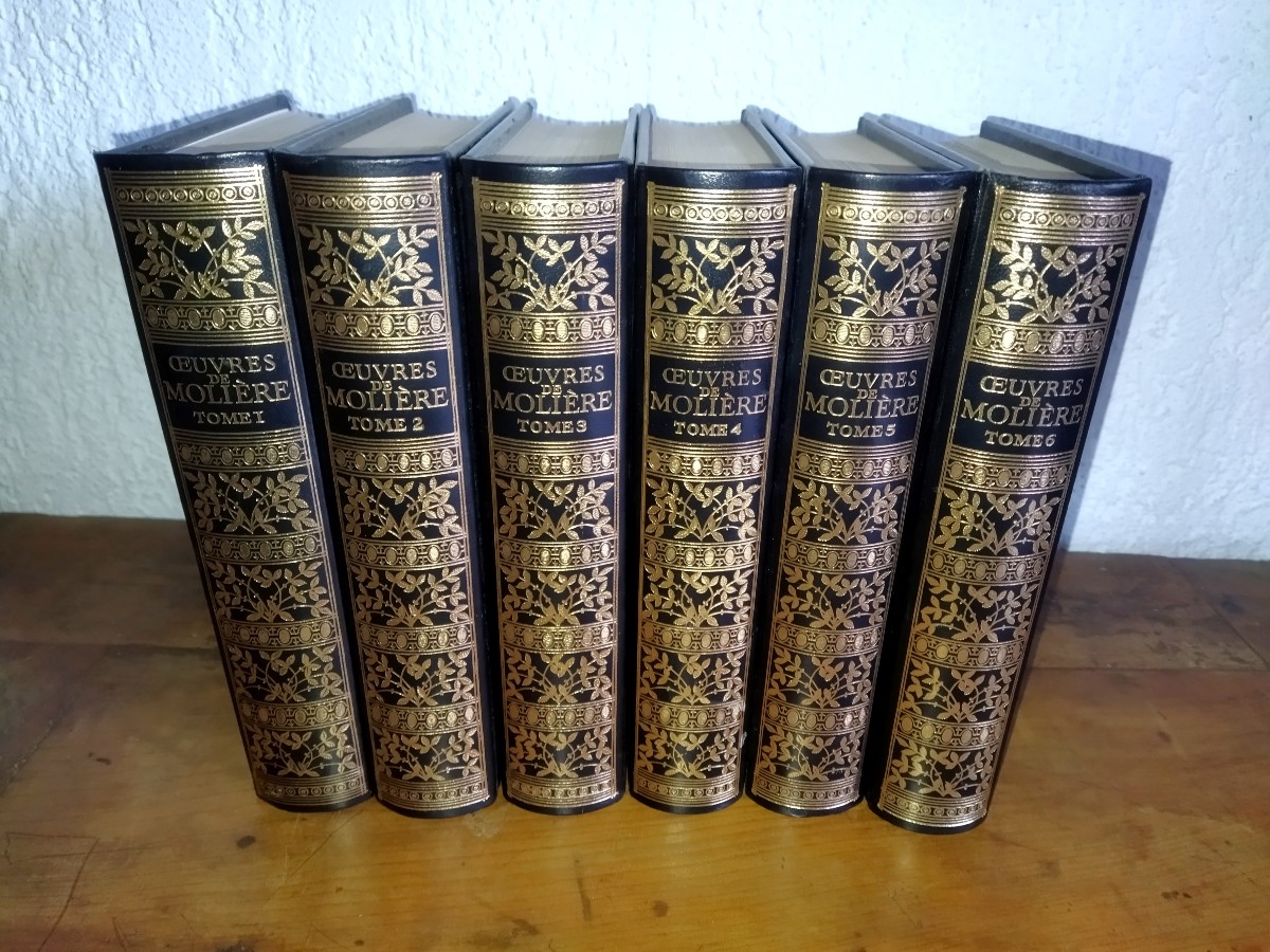 Moliere "works" In 6 Volumes Literature Theatre Jean De Bonnot 