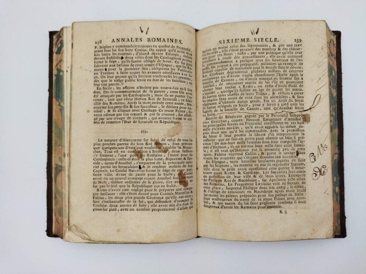 ANNALES ROMAINES Histoire Fondation de ROME Livre Ancien Collection 1756-photo-7
