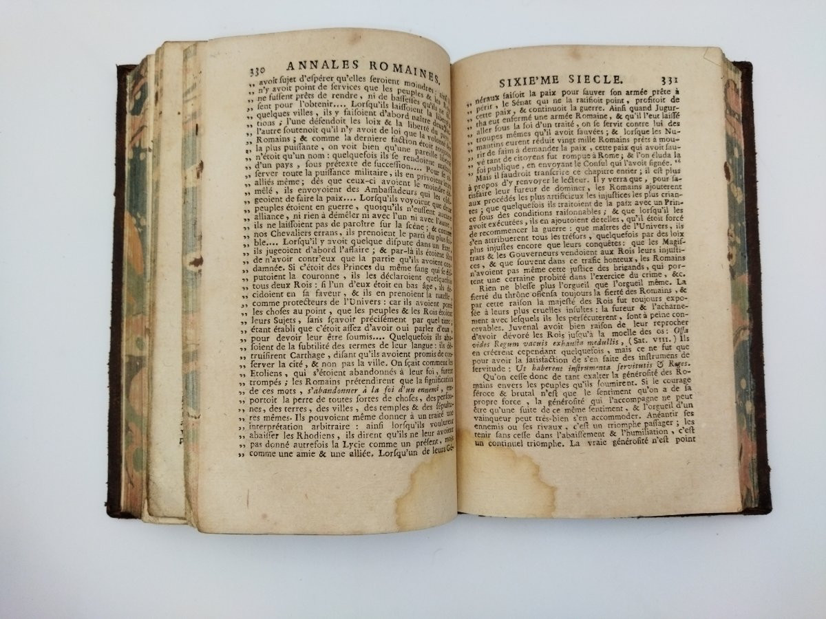 ANNALES ROMAINES Histoire Fondation de ROME Livre Ancien Collection 1756-photo-8