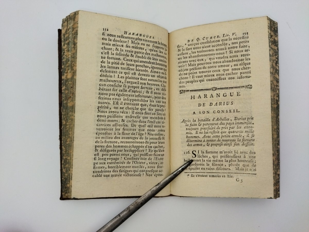 HARANGUES des Historiens Latins Livre Ancien Abbé MILLOT Collection 1774 -photo-7