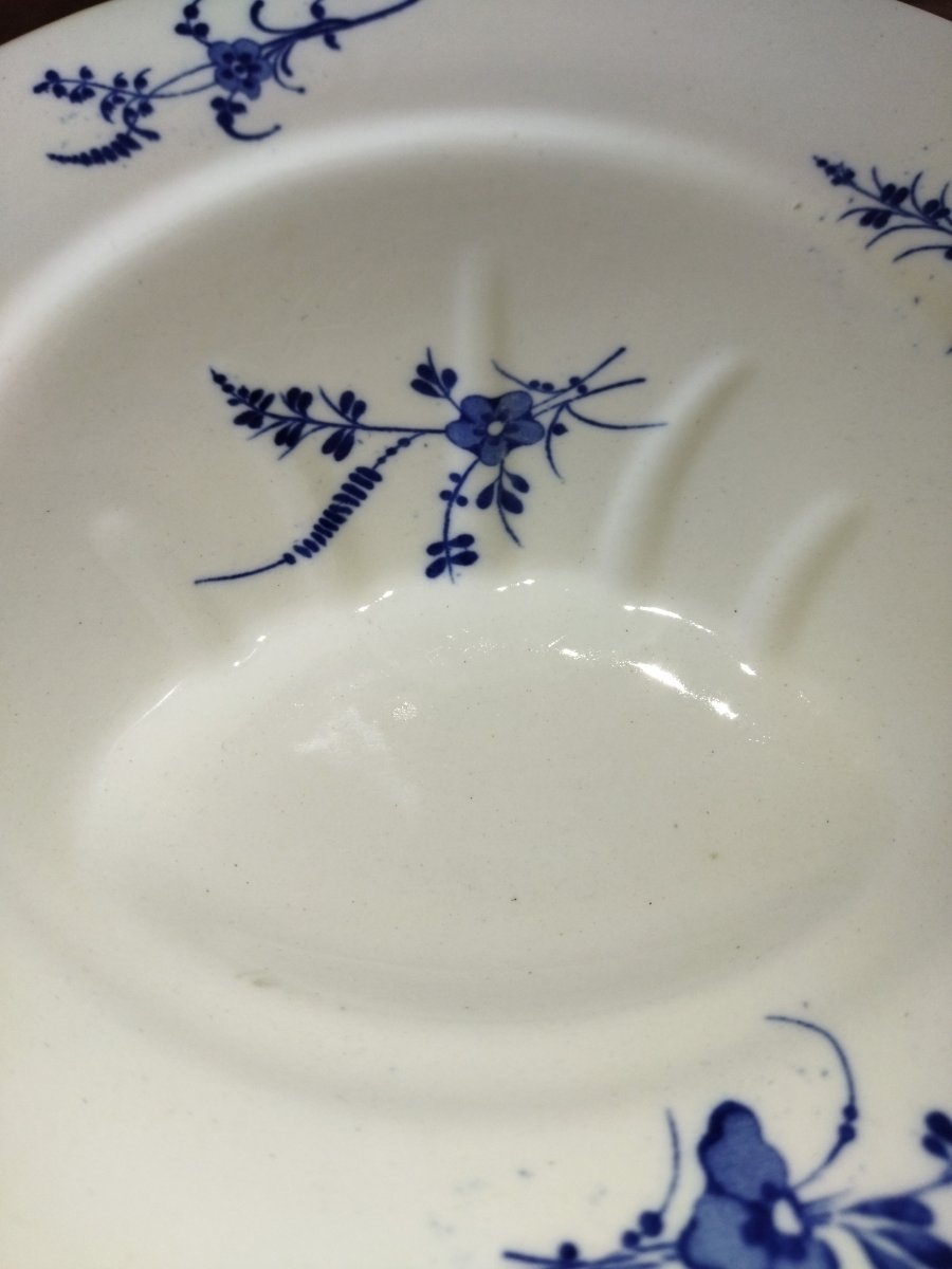 CAULDON CHANTILLY Série de 12 Assiettes Anciennes en Faience Anglaise-photo-3