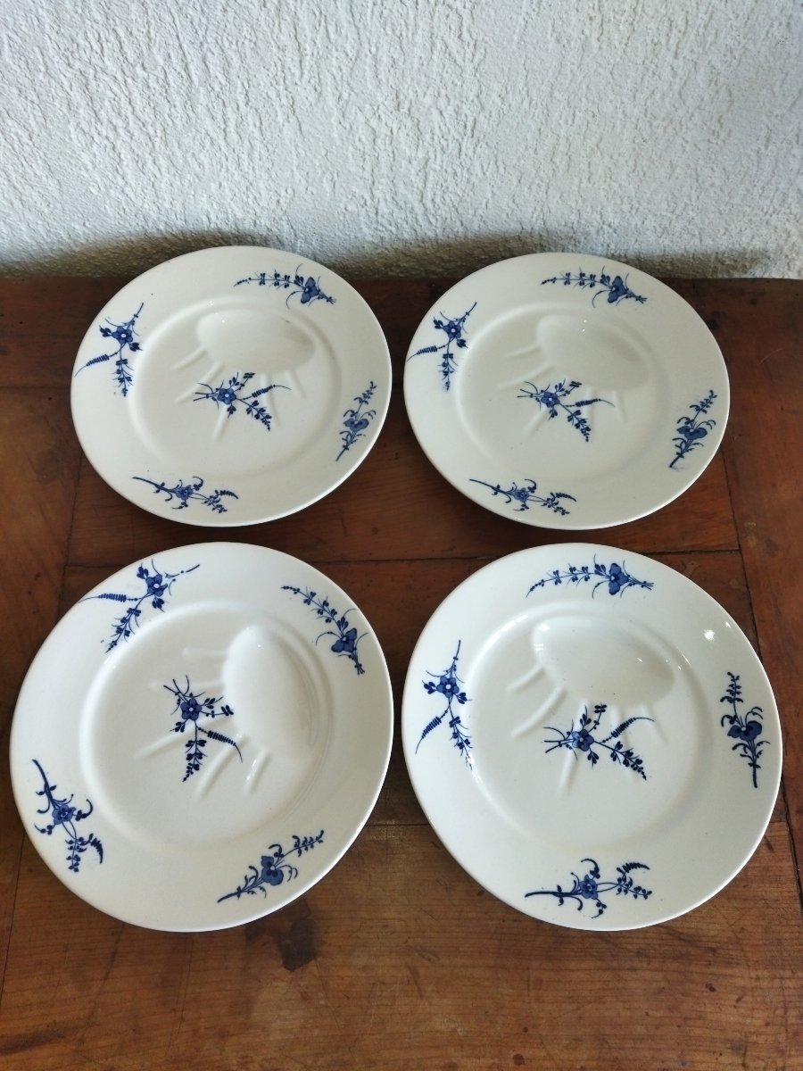 CAULDON CHANTILLY Série de 12 Assiettes Anciennes en Faience Anglaise-photo-1