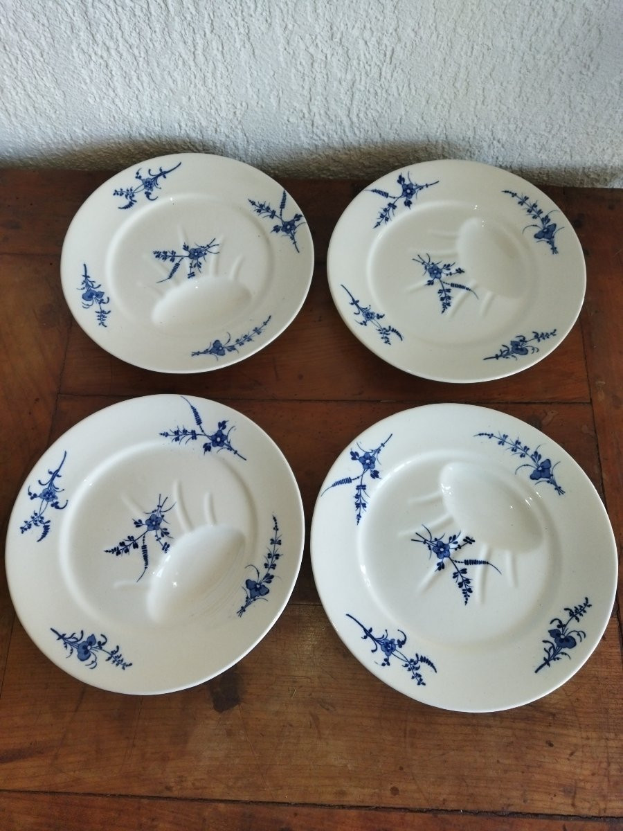 CAULDON CHANTILLY Série de 12 Assiettes Anciennes en Faience Anglaise-photo-5