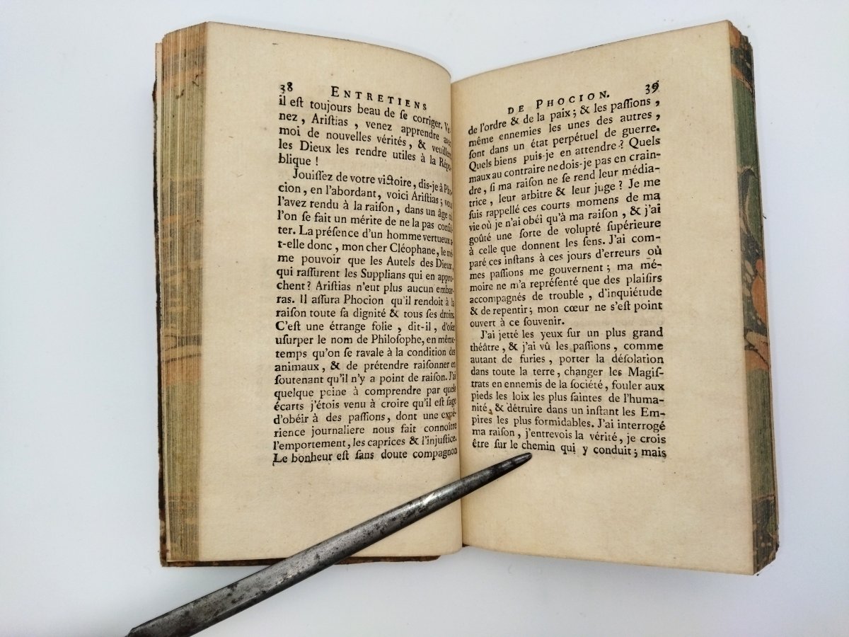 Phocion's Conversations Morality & Politics Old Book Abbot Mably Collection 1788-photo-4