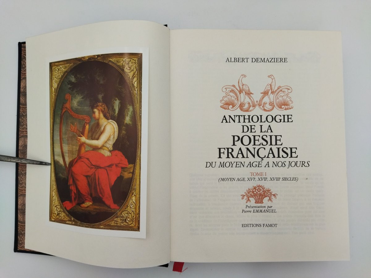 ANTHOLOGIE DE LA POESIE FRANCAISE Tome Ier Albert DEMAZIERE Éditions FAMOT-photo-1