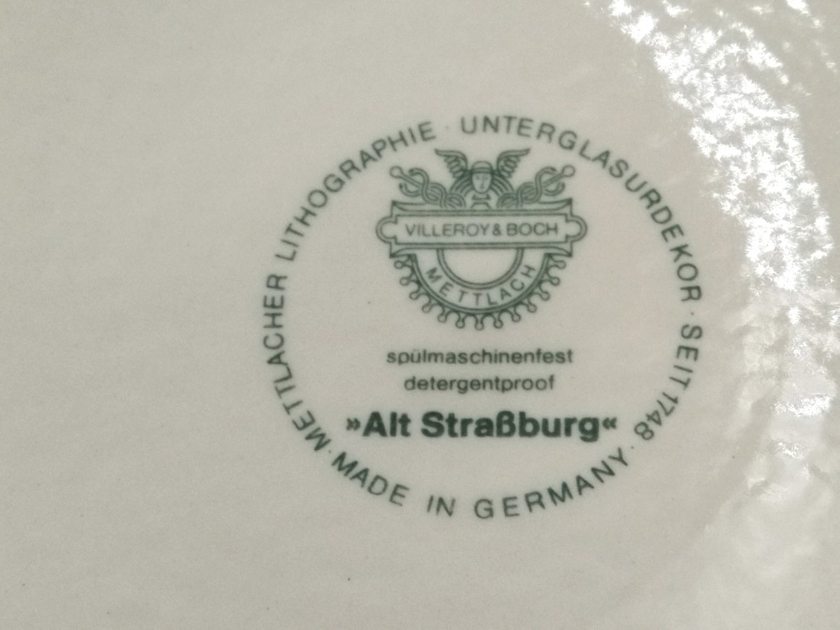 VILLEROY & BOCH   Soupière en Faience Allemande à Décor Floral Polychrome-photo-2