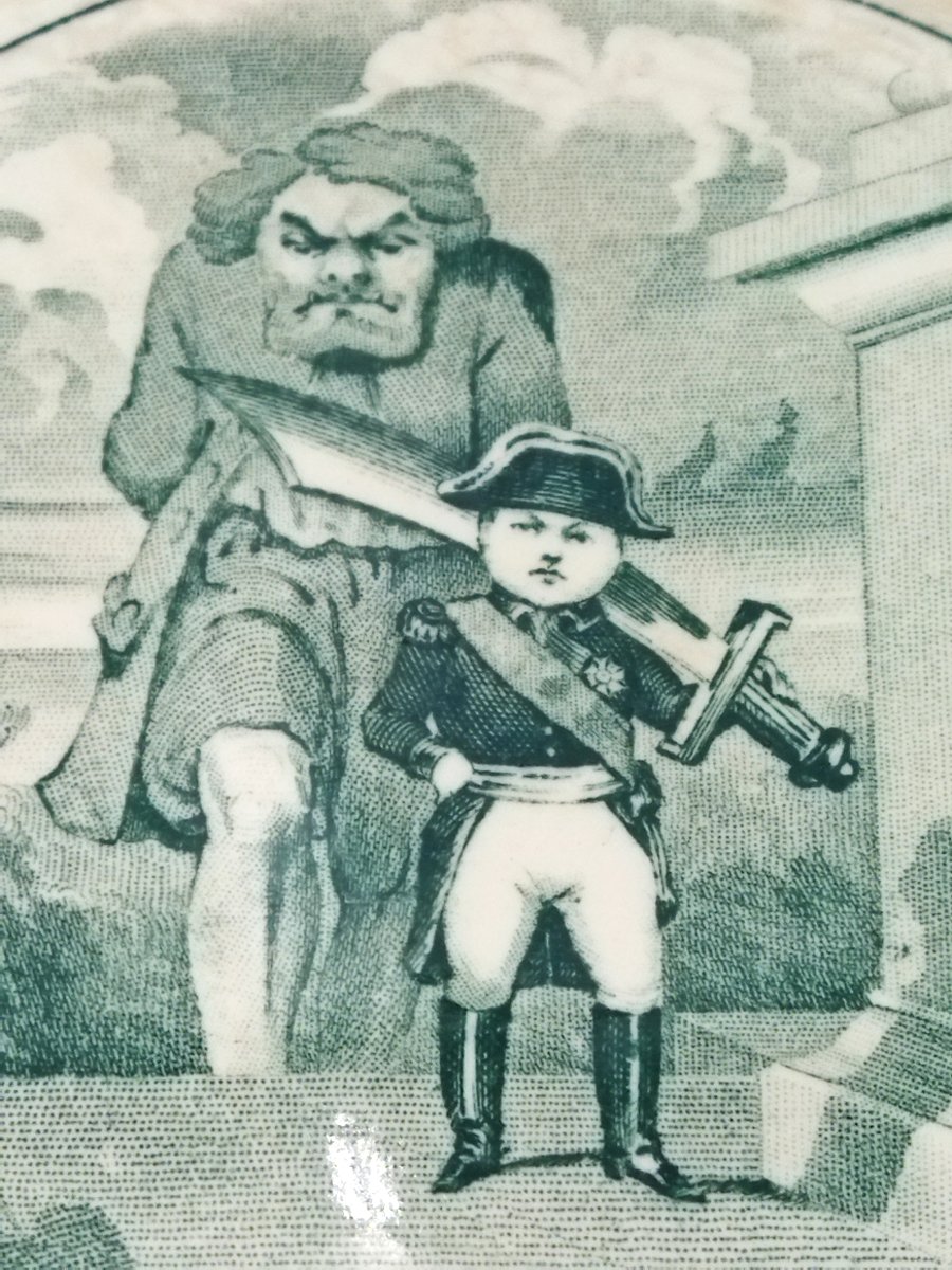 Vieillard Bordeaux Antique Inscribed Earthenware Plate "victorious General" Napoleon I 19th Century-photo-3