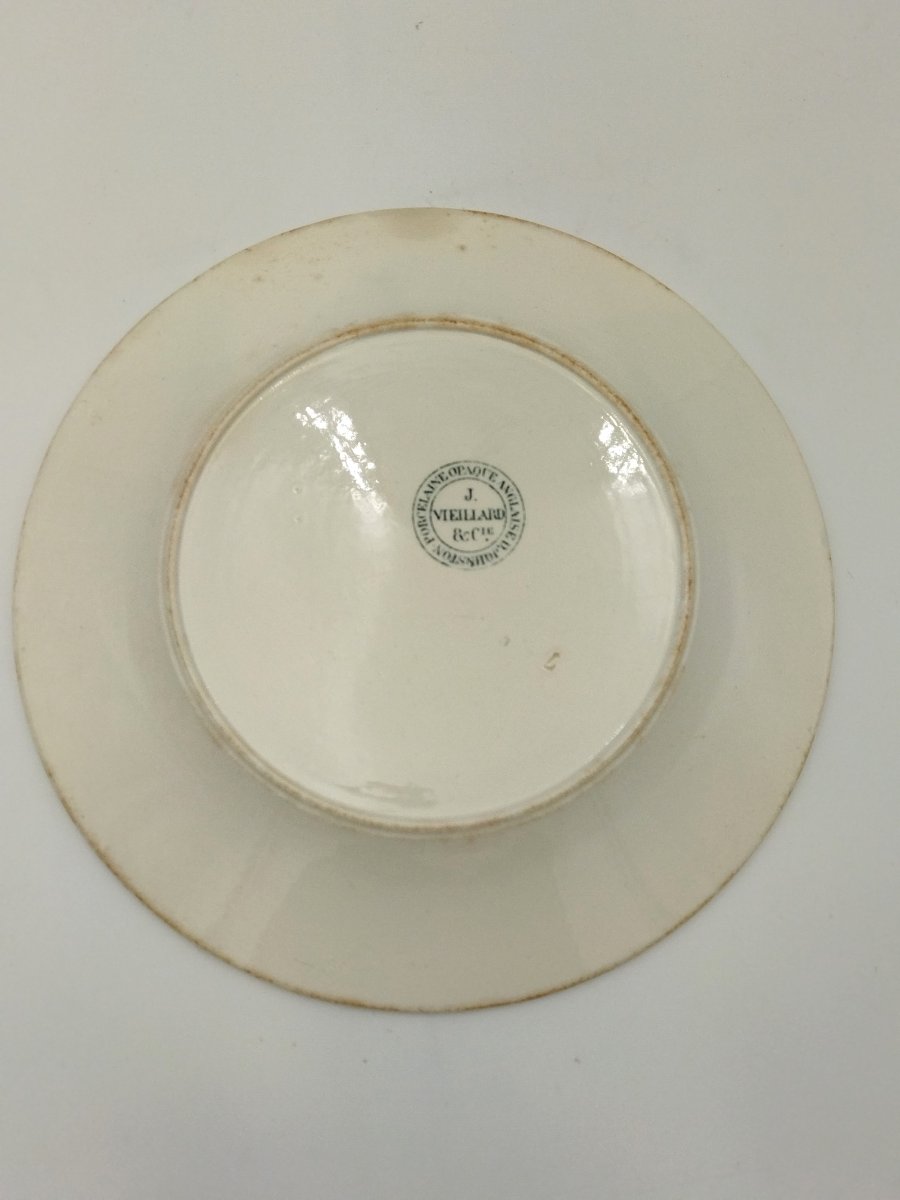 Vieillard Bordeaux Antique Inscribed Earthenware Plate "victorious General" Napoleon I 19th Century-photo-4