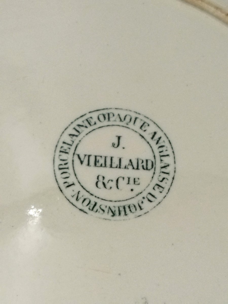 Vieillard Bordeaux Antique Inscribed Earthenware Plate "victorious General" Napoleon I 19th Century-photo-5