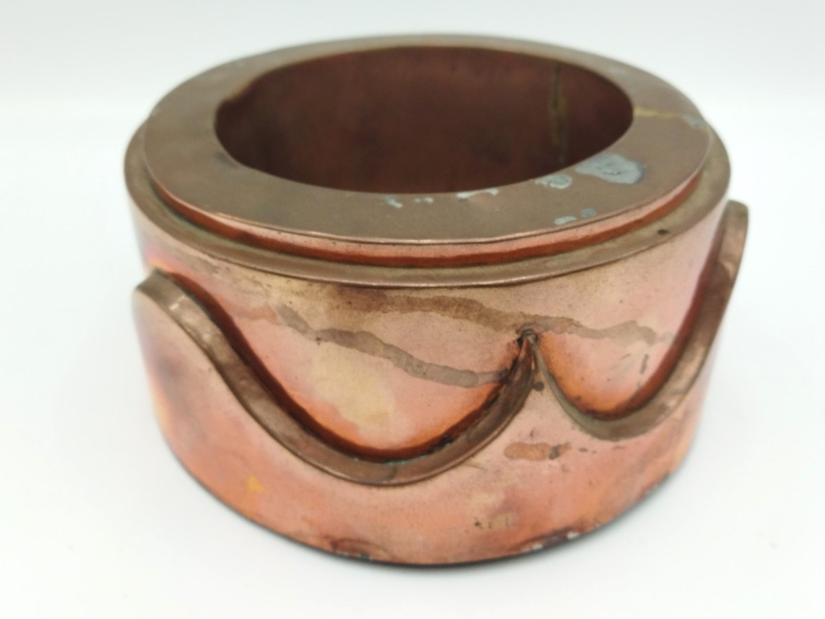 MOULE A GATEAU Ancien en Cuivre Art populaire Collection ART DE LA TABLE -photo-3