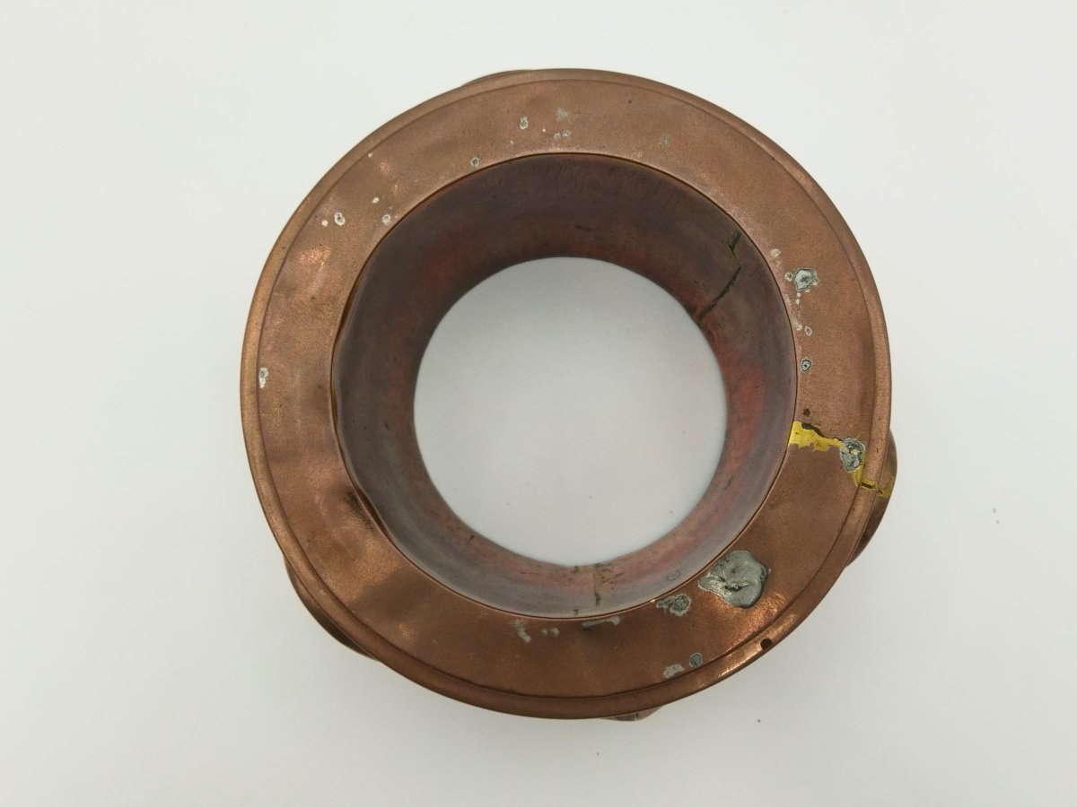 MOULE A GATEAU Ancien en Cuivre Art populaire Collection ART DE LA TABLE -photo-4