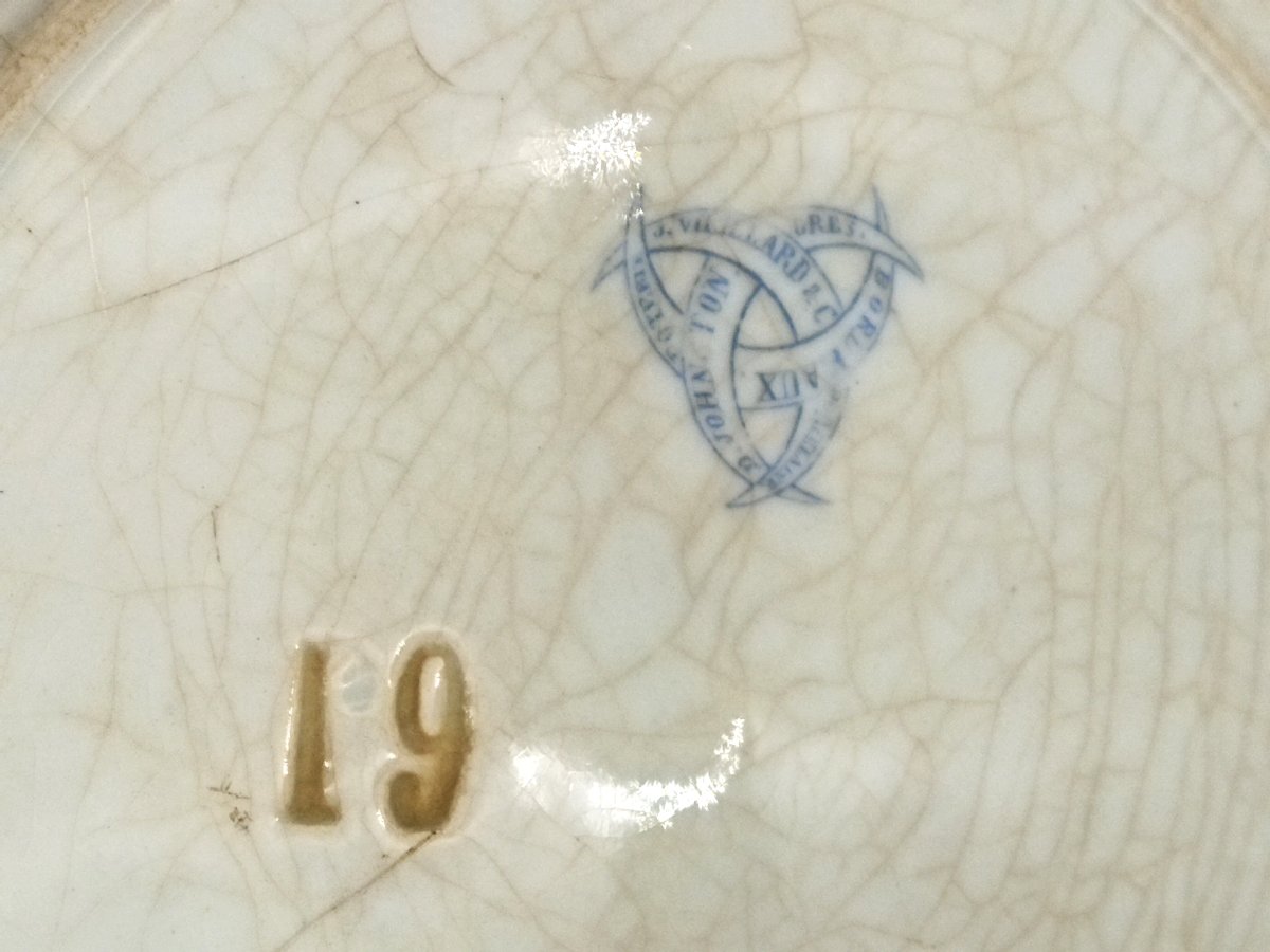 VIEILLARD BORDEAUX Série de 4 Assiettes anciennes Légendées Illustrées Thème Navire Bateaux XIX-photo-2