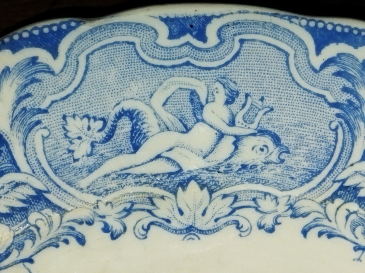 VIEILLARD JOHNSTON BORDEAUX  Série 6 Assiettes Illustrées Légendées Faience XIX Thème du VIN -photo-8