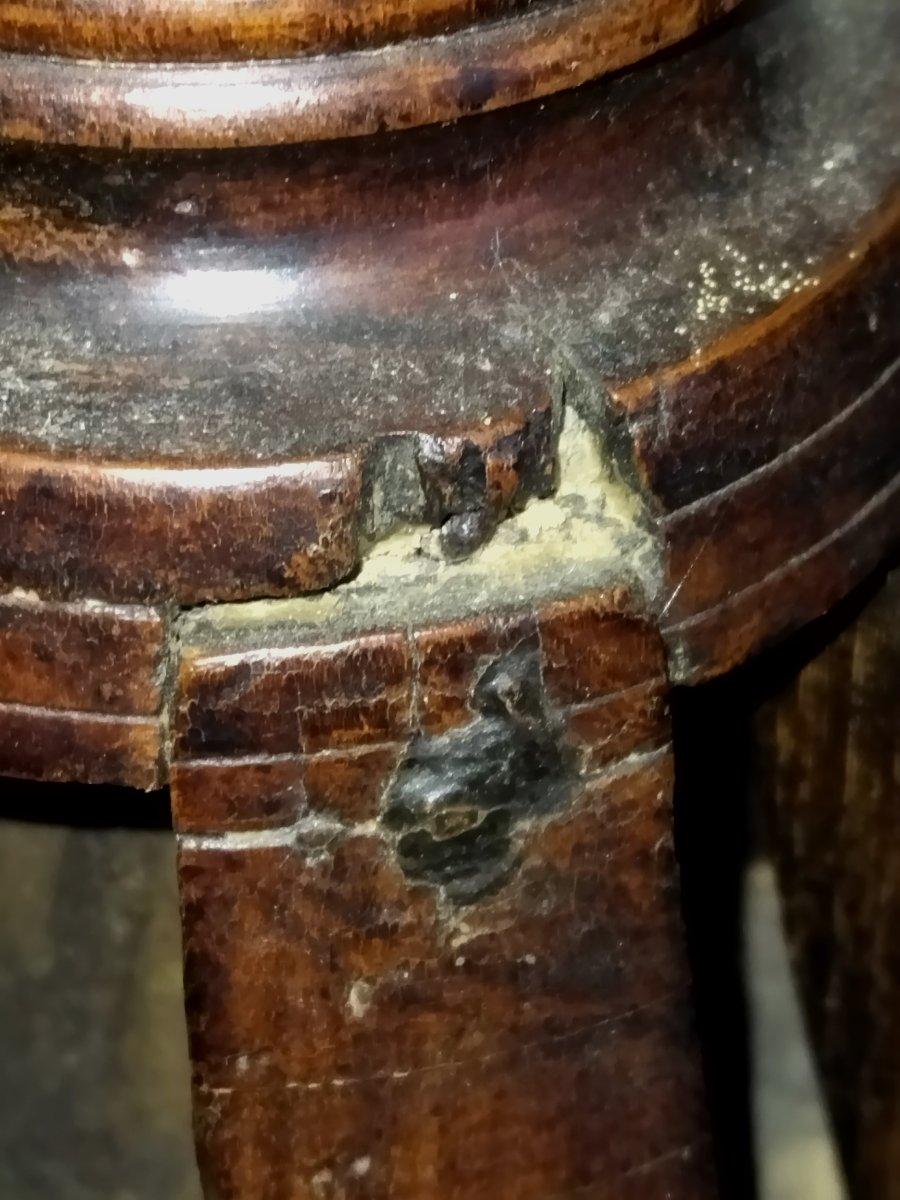 Yoke With 3 Bells, Turned Wood Decoration, Traditional Ox Hitch, Countryside Folk Art-photo-3