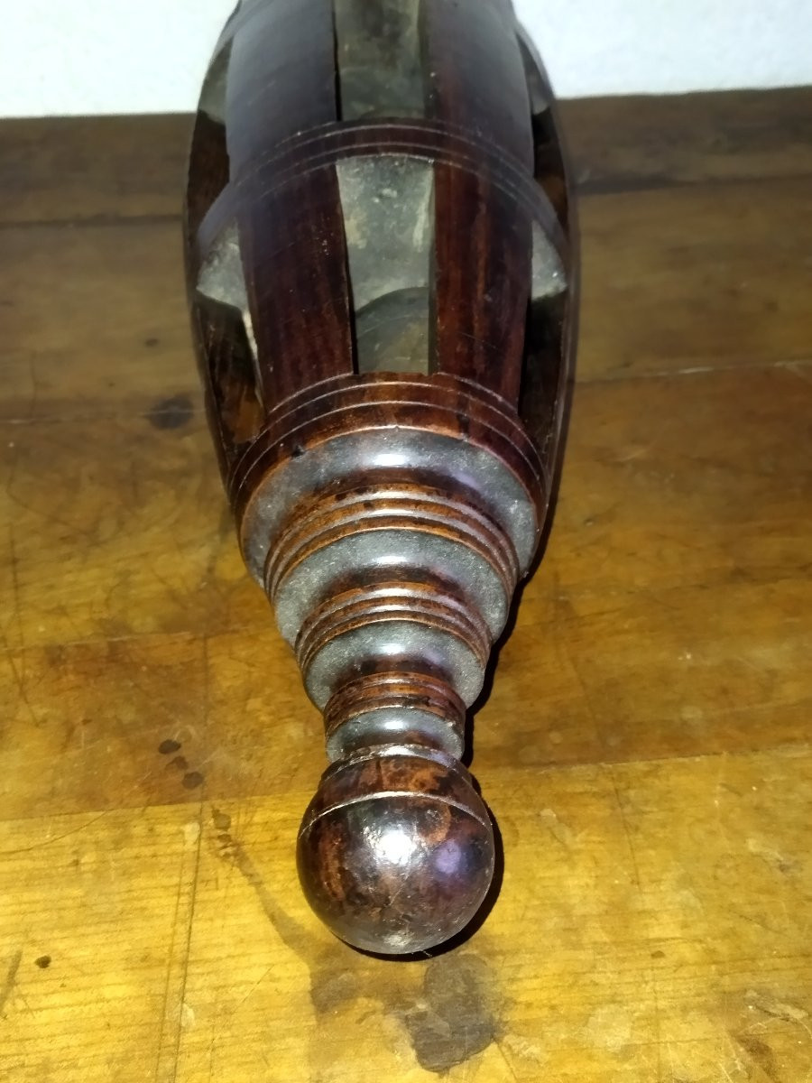 Yoke With 3 Bells, Turned Wood Decoration, Traditional Ox Hitch, Countryside Folk Art-photo-5