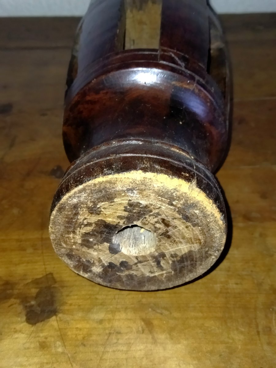 Yoke With 3 Bells, Turned Wood Decoration, Traditional Ox Hitch, Countryside Folk Art-photo-6