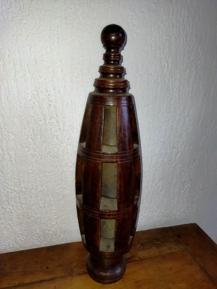 Yoke With 3 Bells, Turned Wood Decoration, Traditional Ox Hitch, Countryside Folk Art