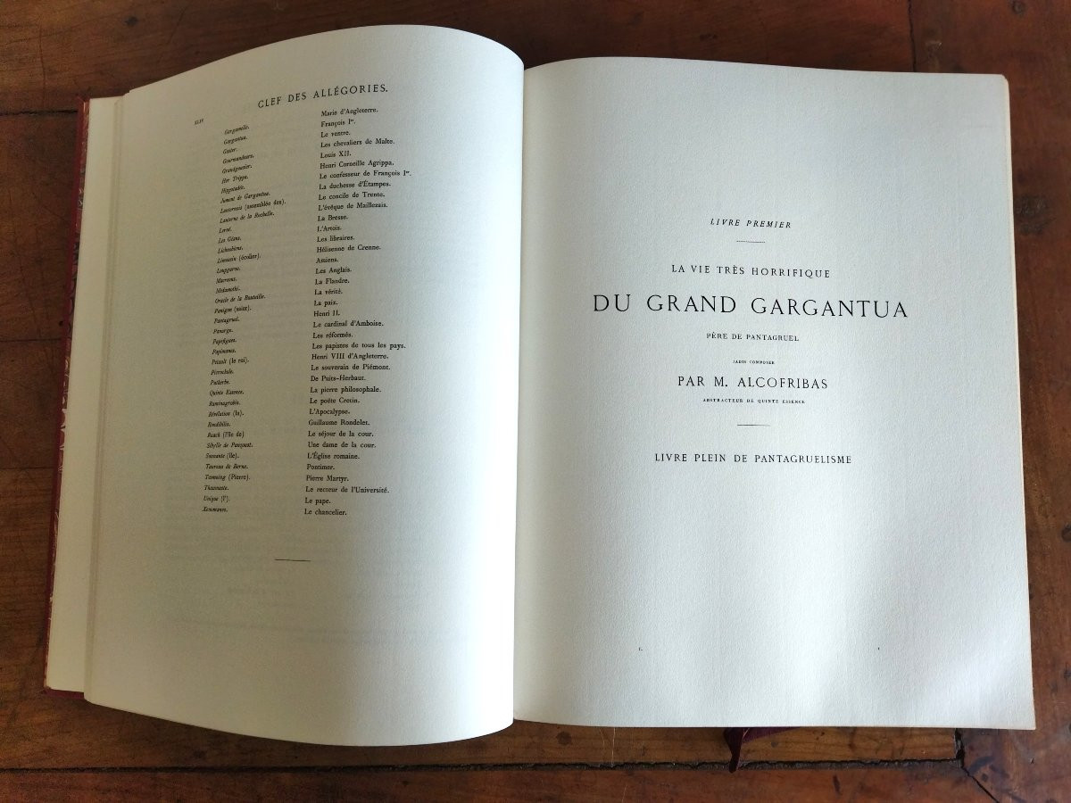 Rabelais "works" Illustrations By Gustave Doré Numbered 771 Editions De Vesgre 3 Volumes Complete-photo-1