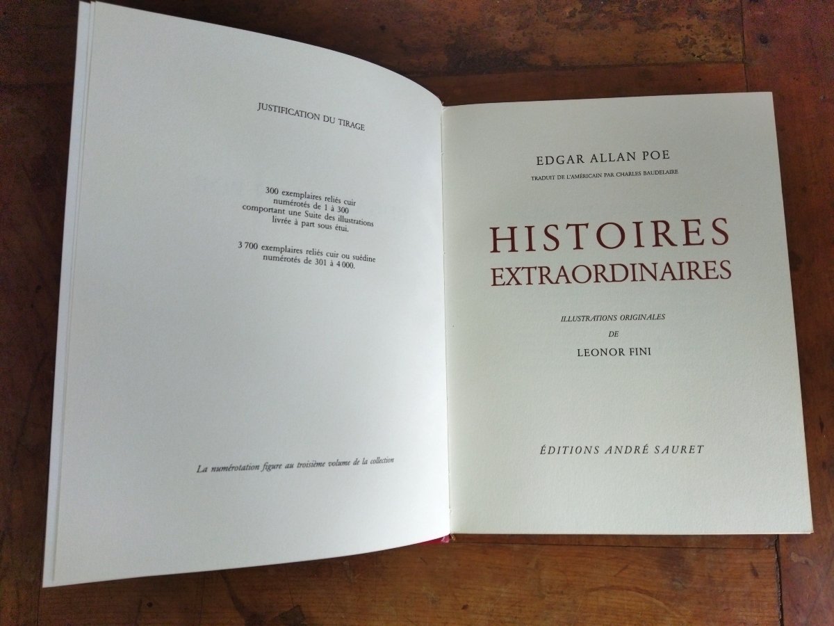 EDGAR ALLAN POE Histoires Extraordinaires Grotesques et Sérieuses Illustrations Leonor FINI-photo-1