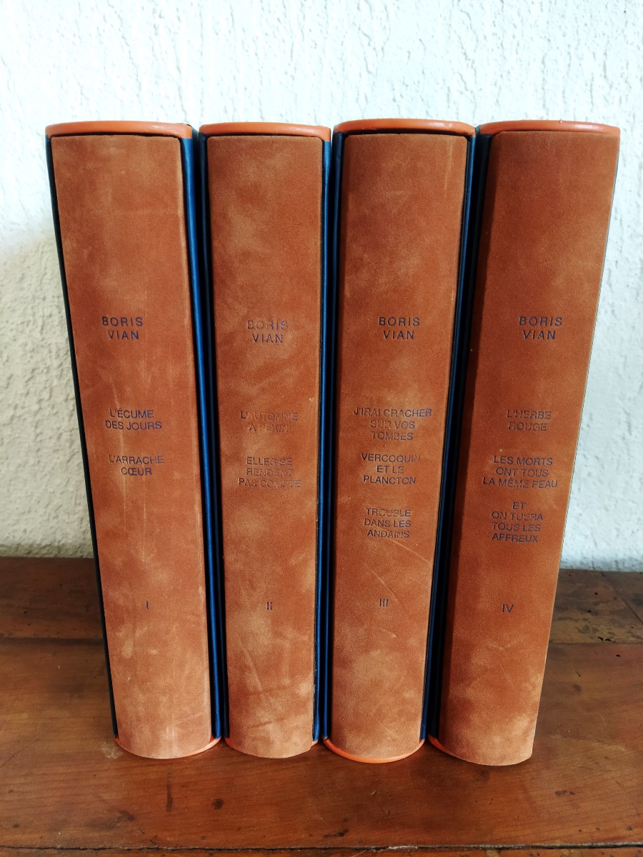 BORIS VIAN 4 Volumes  Aquarelles de Roland TOPOR Éditions André SAURET N° 2590 COLLECTION  