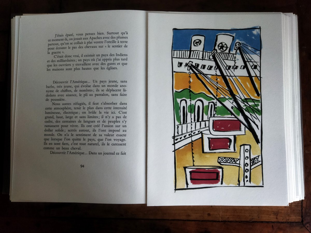 Mes Voyages Fernand Leger Lithographs & Poems By Aragon Exemplaire N° 4685 Collection-photo-2
