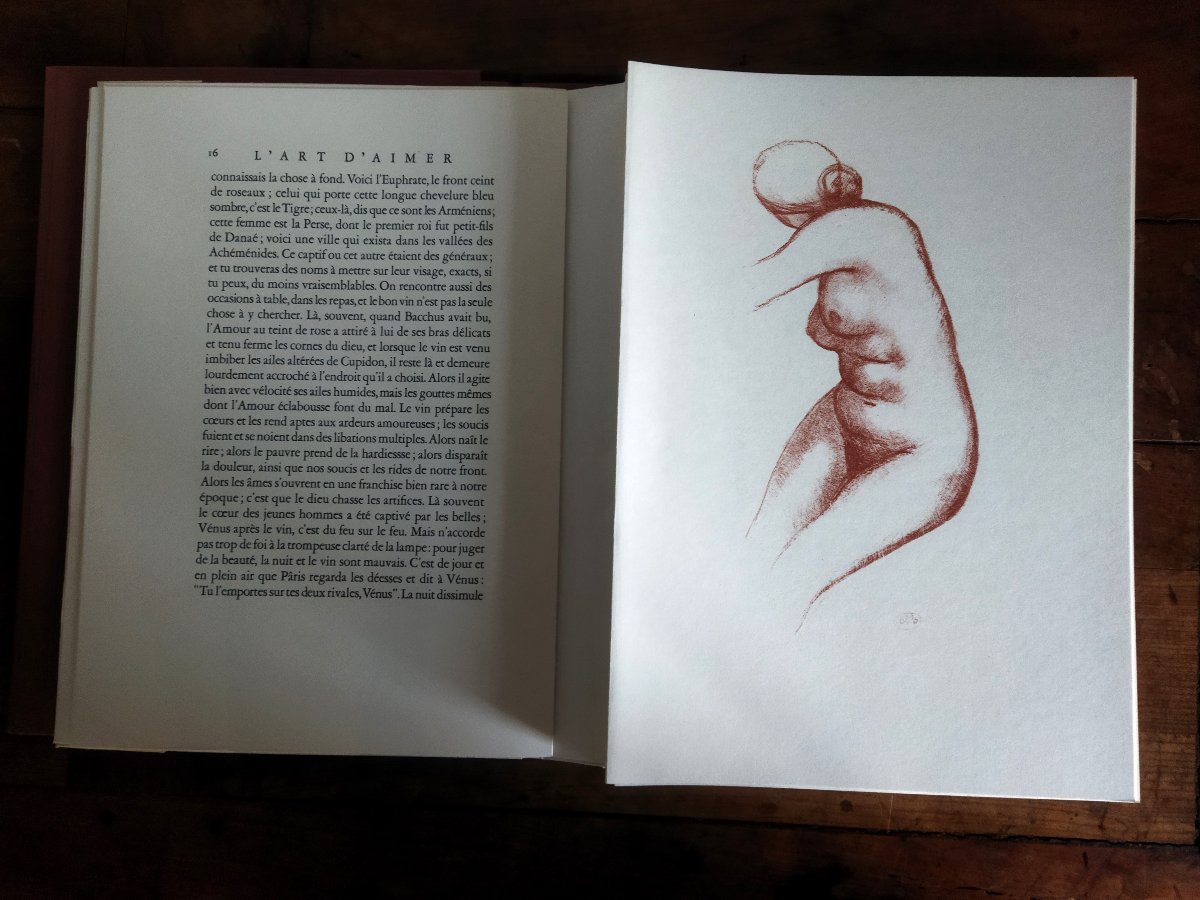 l'Art d'Aimer Ovide Lithographs Aristide Maillol Exemplaire N° 4864 Collection-photo-3