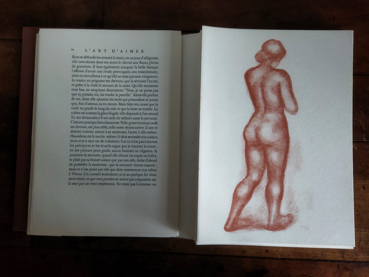 l'Art d'Aimer Ovide Lithographs Aristide Maillol Exemplaire N° 4864 Collection-photo-4