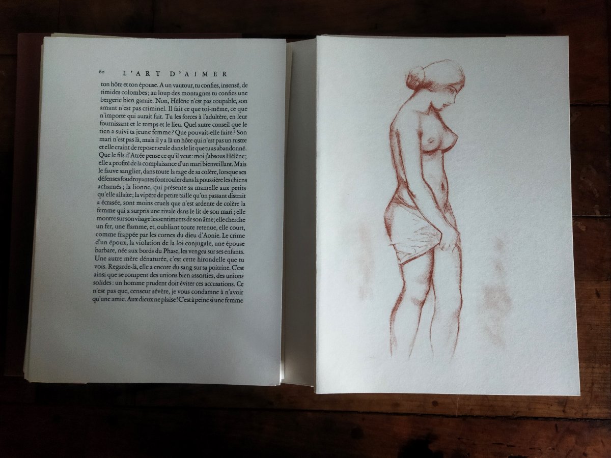 l'Art d'Aimer Ovide Lithographs Aristide Maillol Exemplaire N° 4864 Collection-photo-5