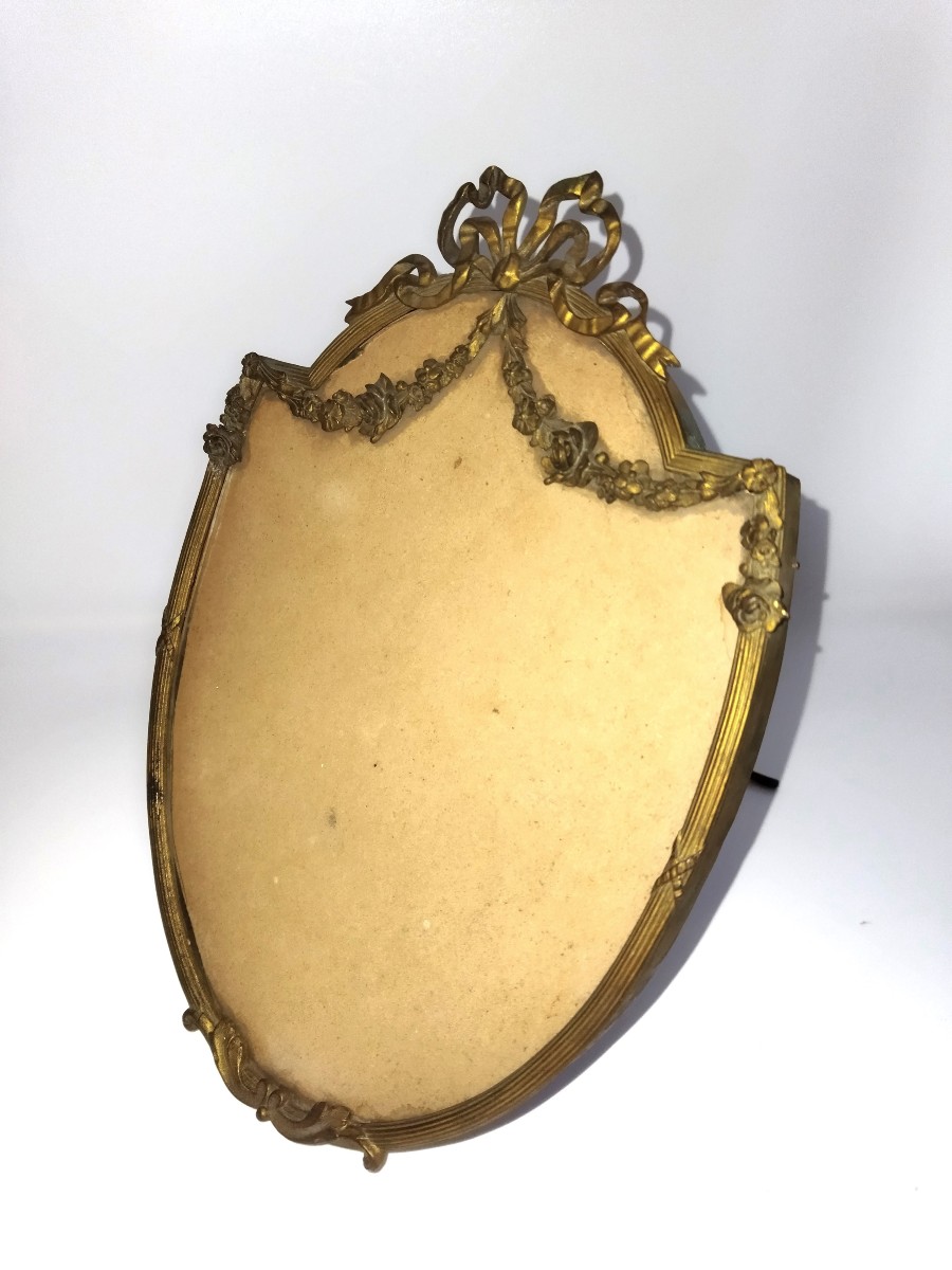 CADRE PHOTO Ancien Bronze doré Style LOUIS XVI Époque XIX -photo-2