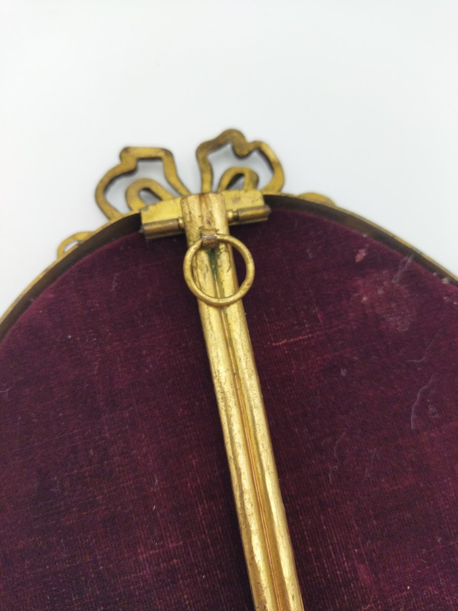 CADRE PHOTO Ancien Bronze doré Style LOUIS XVI Époque XIX -photo-4