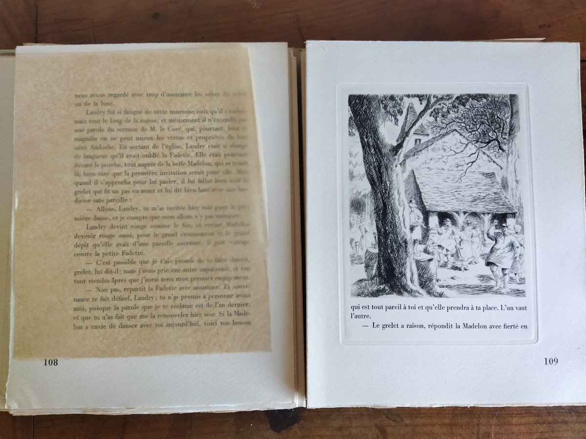 La Petite Fadette George Sand Illustrated Etchings Nick Petrelli 1946 Edition N°482 Collection-photo-5