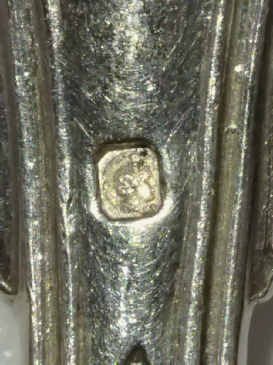 ARGENT MASSIF MINERVE Fourchettes (11) et Cuillères à Café (7) Poinçons XIX Orfèvre MAITREAU -photo-4