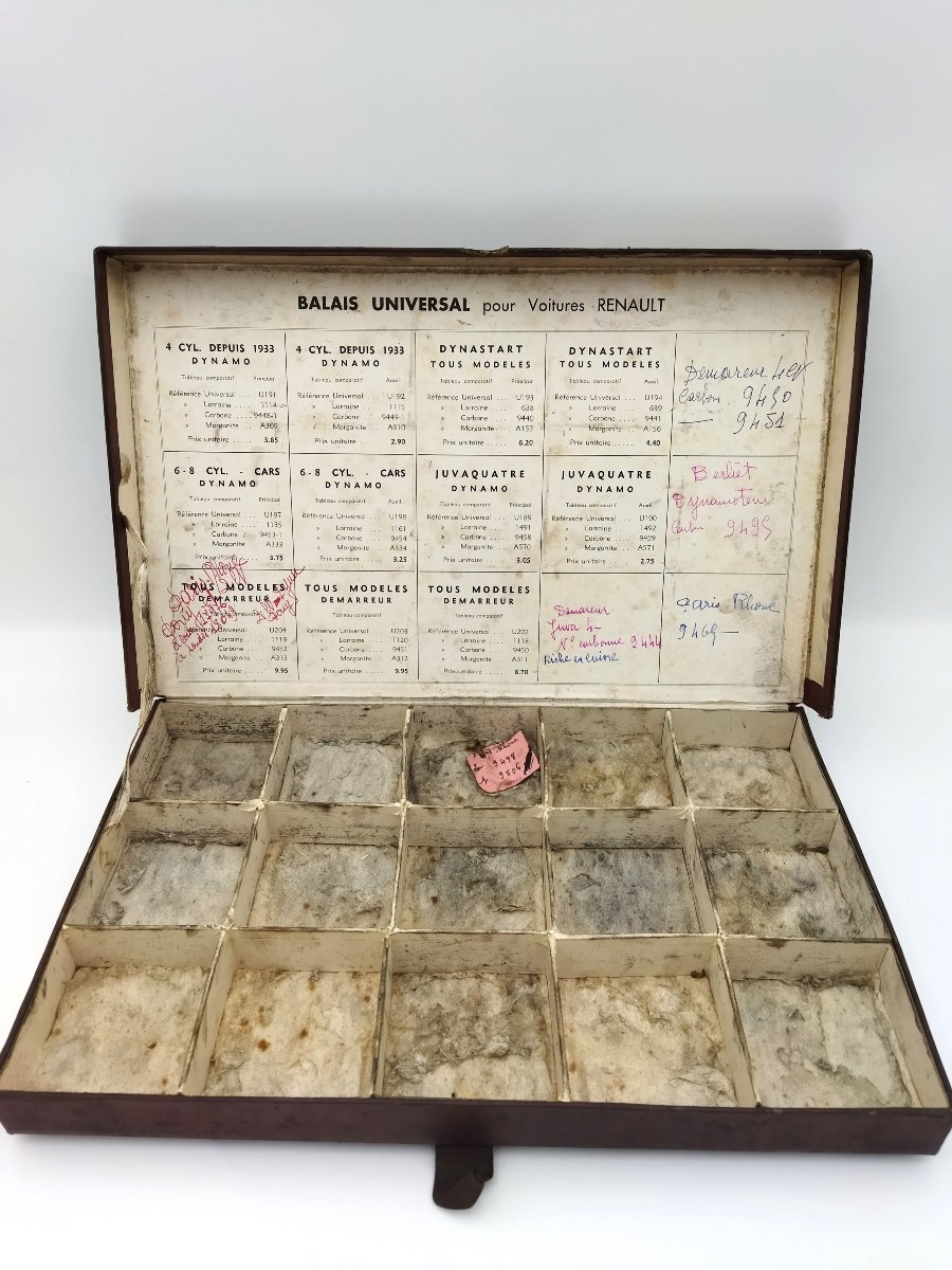 Automobilia Meuble De Métier Ancien 6 Tiroirs Rangements Pièces Mécaniques Auto-photo-4