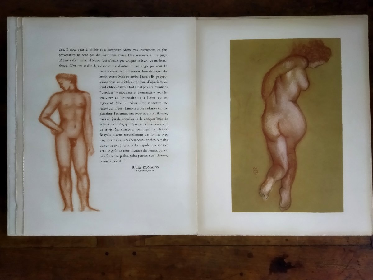 Maillol Les Maîtres Du Dessin Jules Romains Illustrations Sanguine & Crayon Edition 778 Eo-photo-2