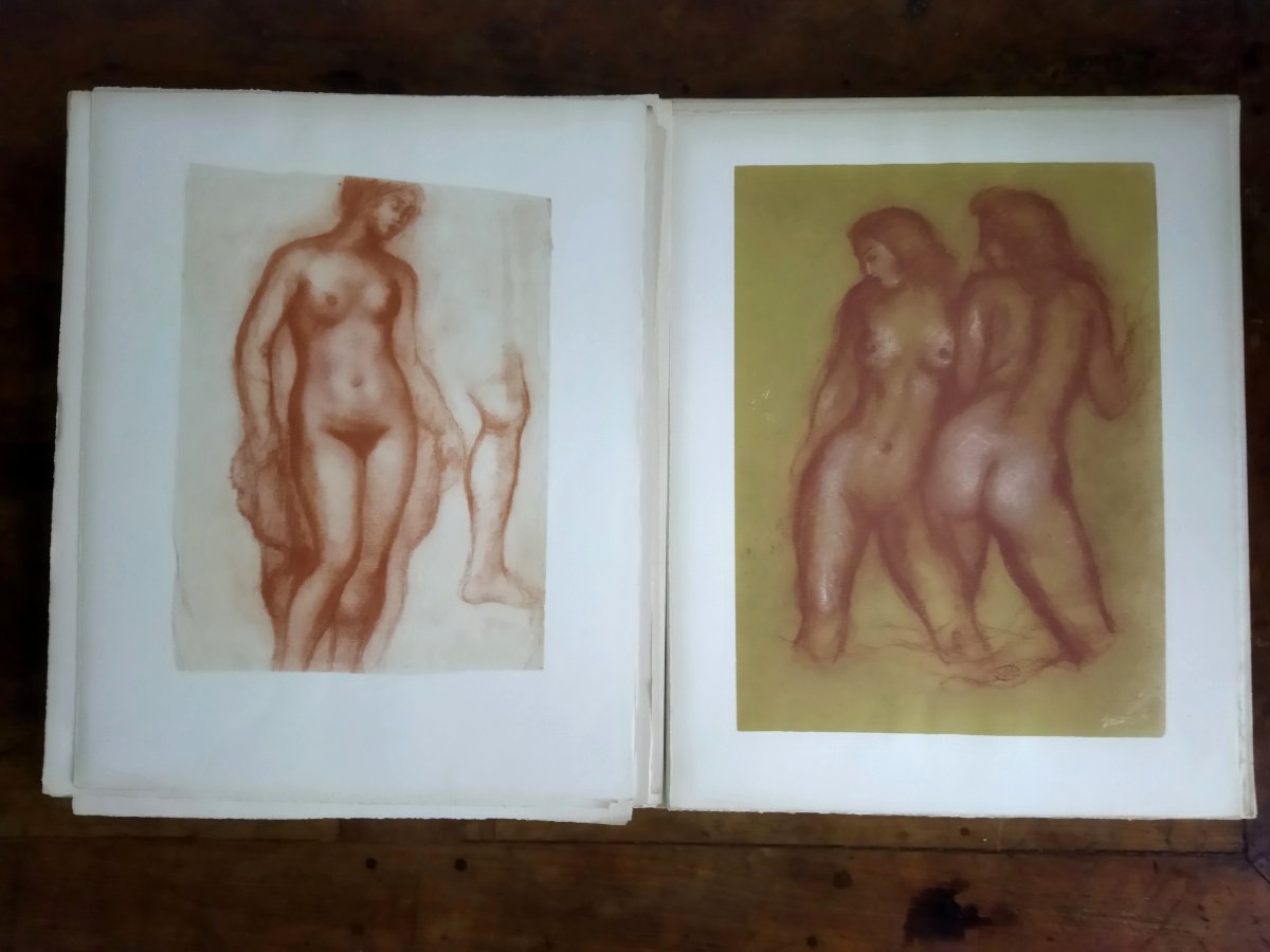 Maillol Les Maîtres Du Dessin Jules Romains Illustrations Sanguine & Crayon Edition 778 Eo-photo-5
