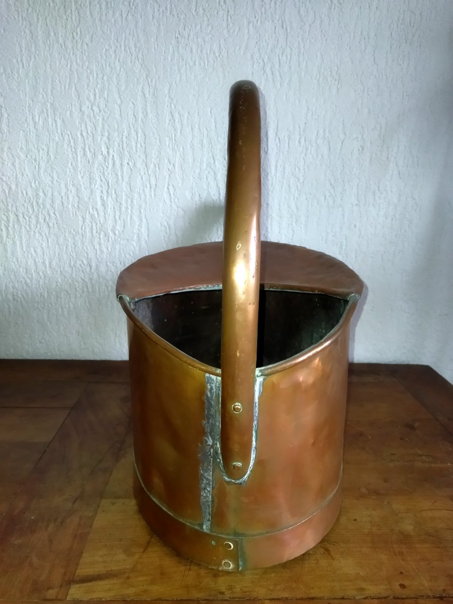 ARROSOIR EN CUIVRE JARDINIER VITICULTURE ART POPULAIRE XIX-photo-1