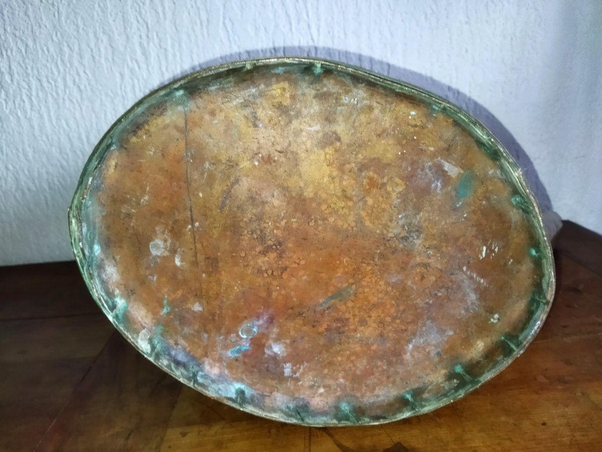 ARROSOIR EN CUIVRE JARDINIER VITICULTURE ART POPULAIRE XIX-photo-7