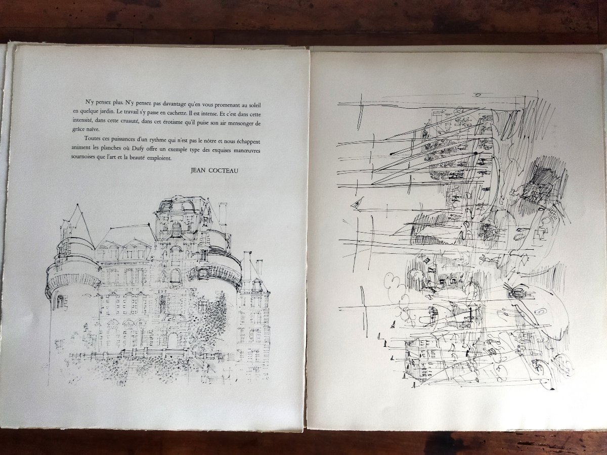 Dufy Les Maîtres Du Dessin Jean Cocteau Illustrations Watercolors & Drawings Edition 678 Eo-photo-1