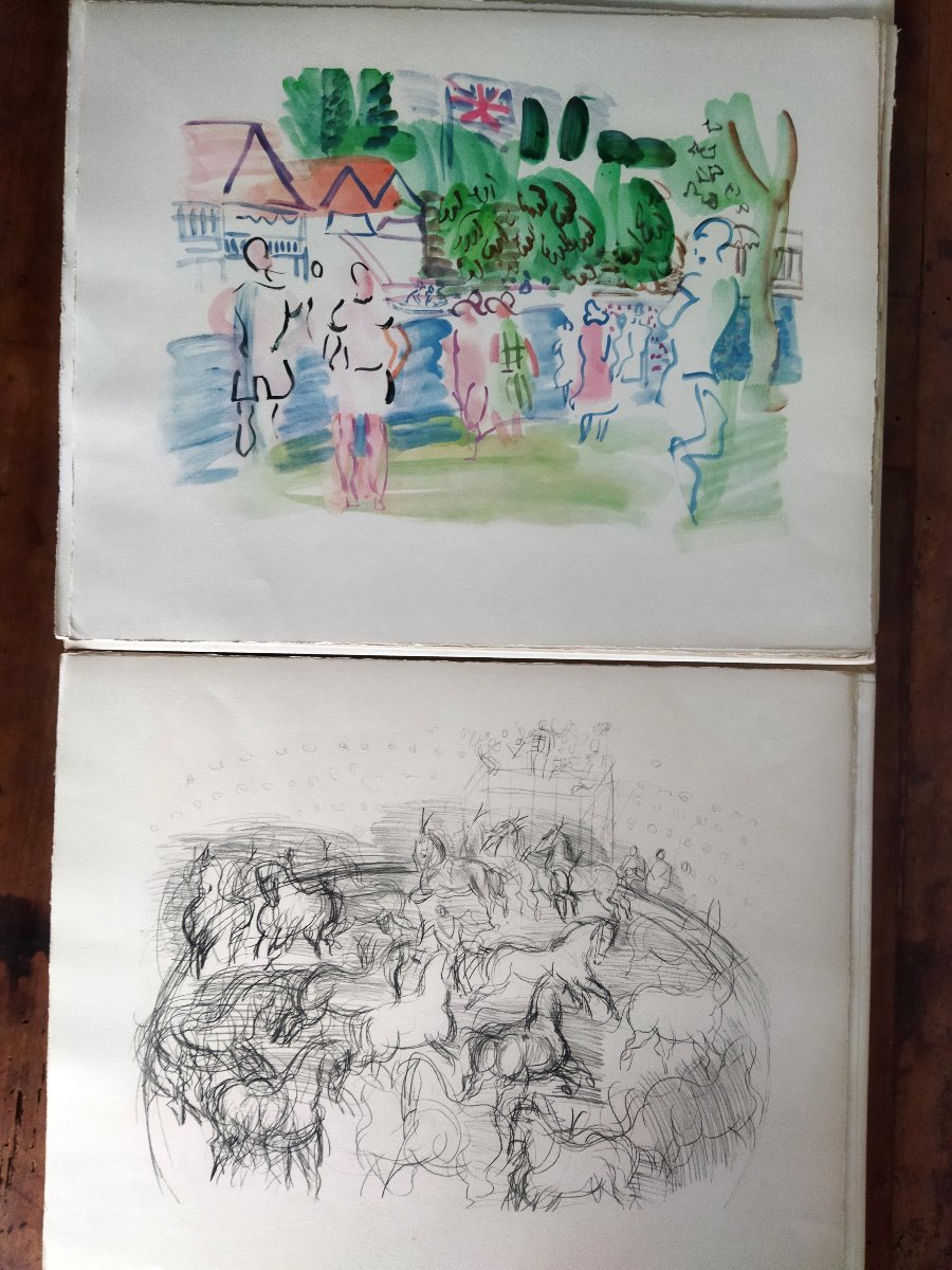 Dufy Les Maîtres Du Dessin Jean Cocteau Illustrations Watercolors & Drawings Edition 678 Eo-photo-5