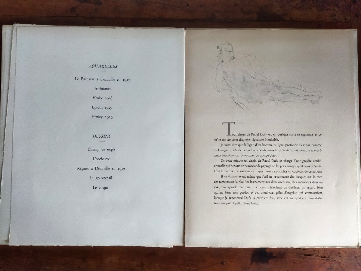 Dufy Les Maîtres Du Dessin Jean Cocteau Illustrations Watercolors & Drawings Edition 678 Eo-photo-7