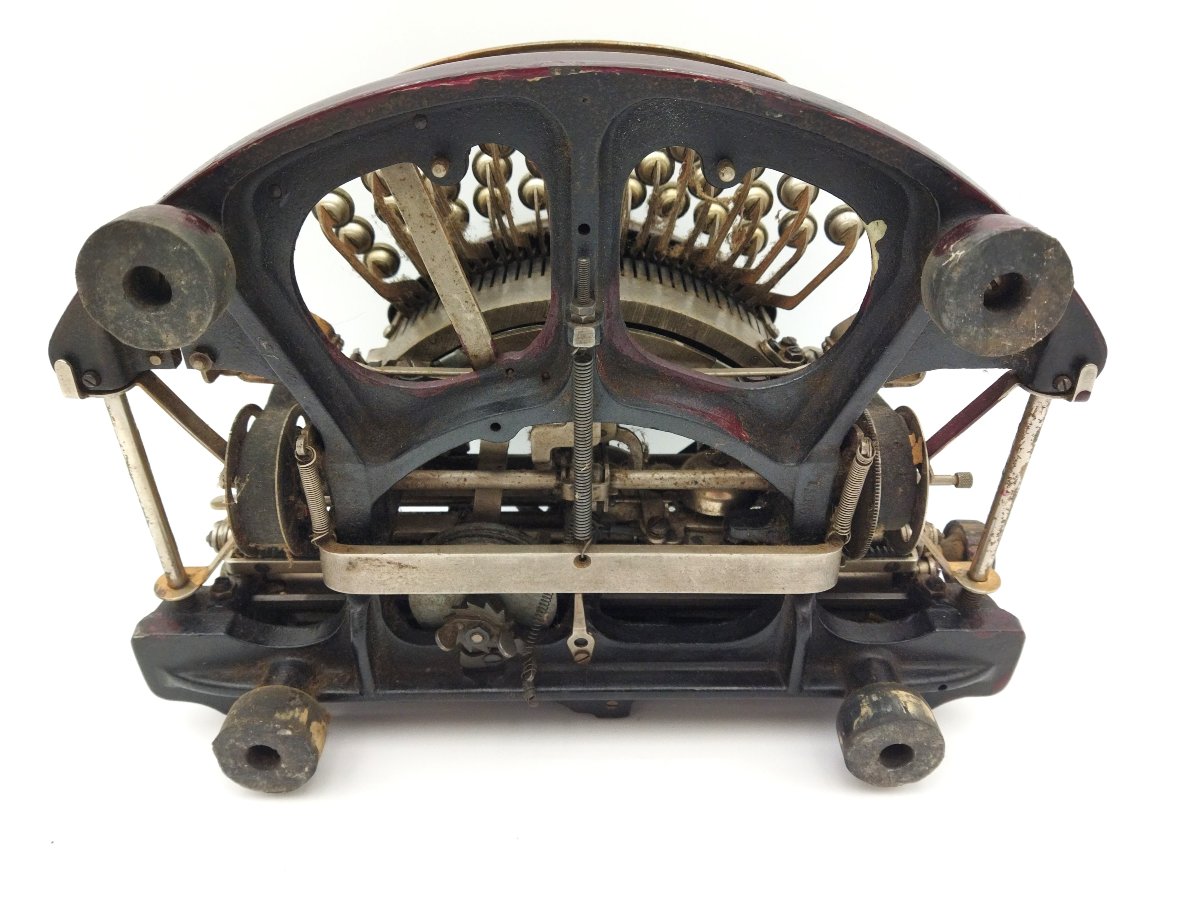 TYPO MANUFRANCE MACHINE à Écrire Ancienne Fonte Émaillée Début XX COLLECTION-photo-1