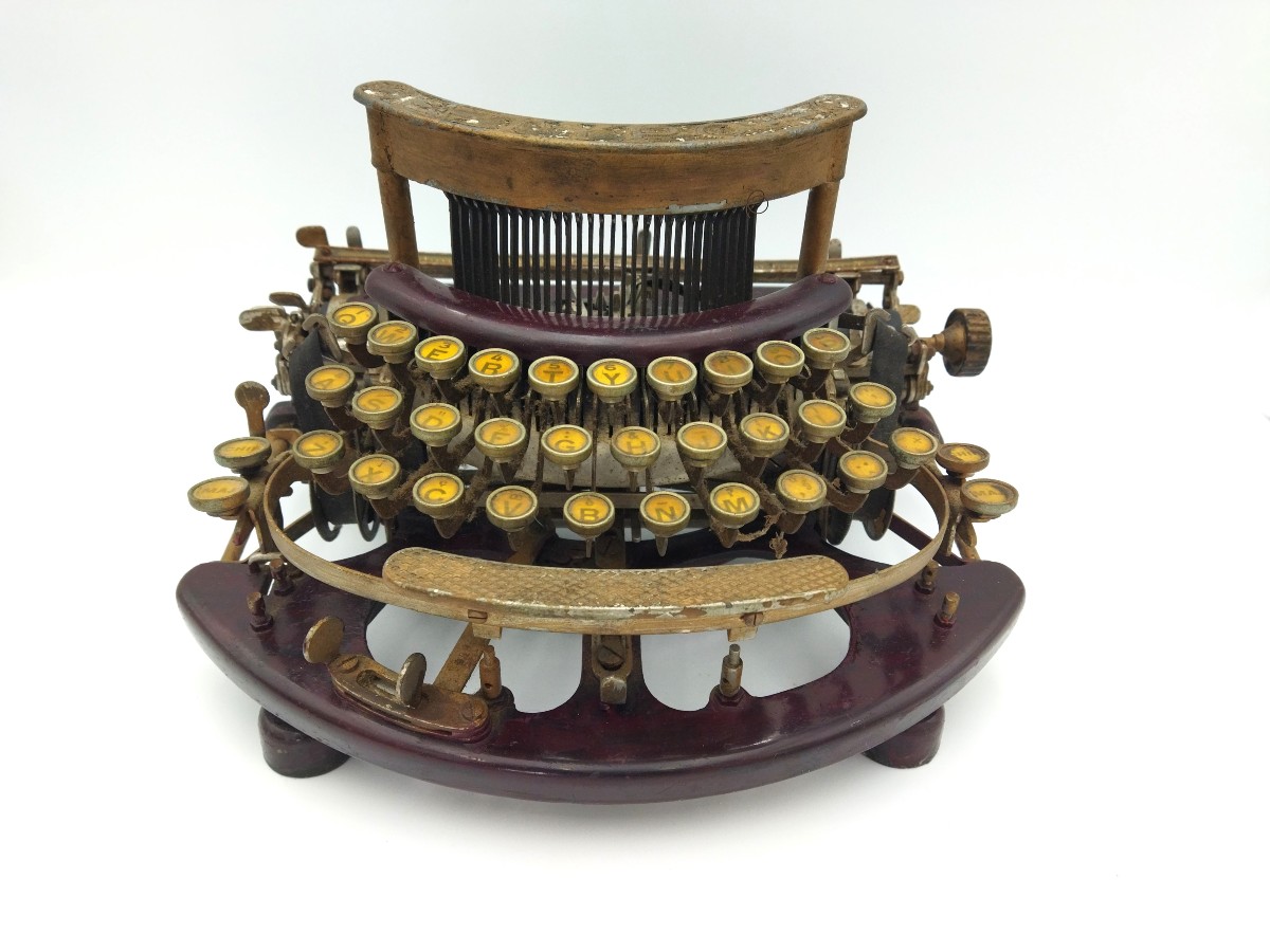 TYPO MANUFRANCE MACHINE à Écrire Ancienne Fonte Émaillée Début XX COLLECTION