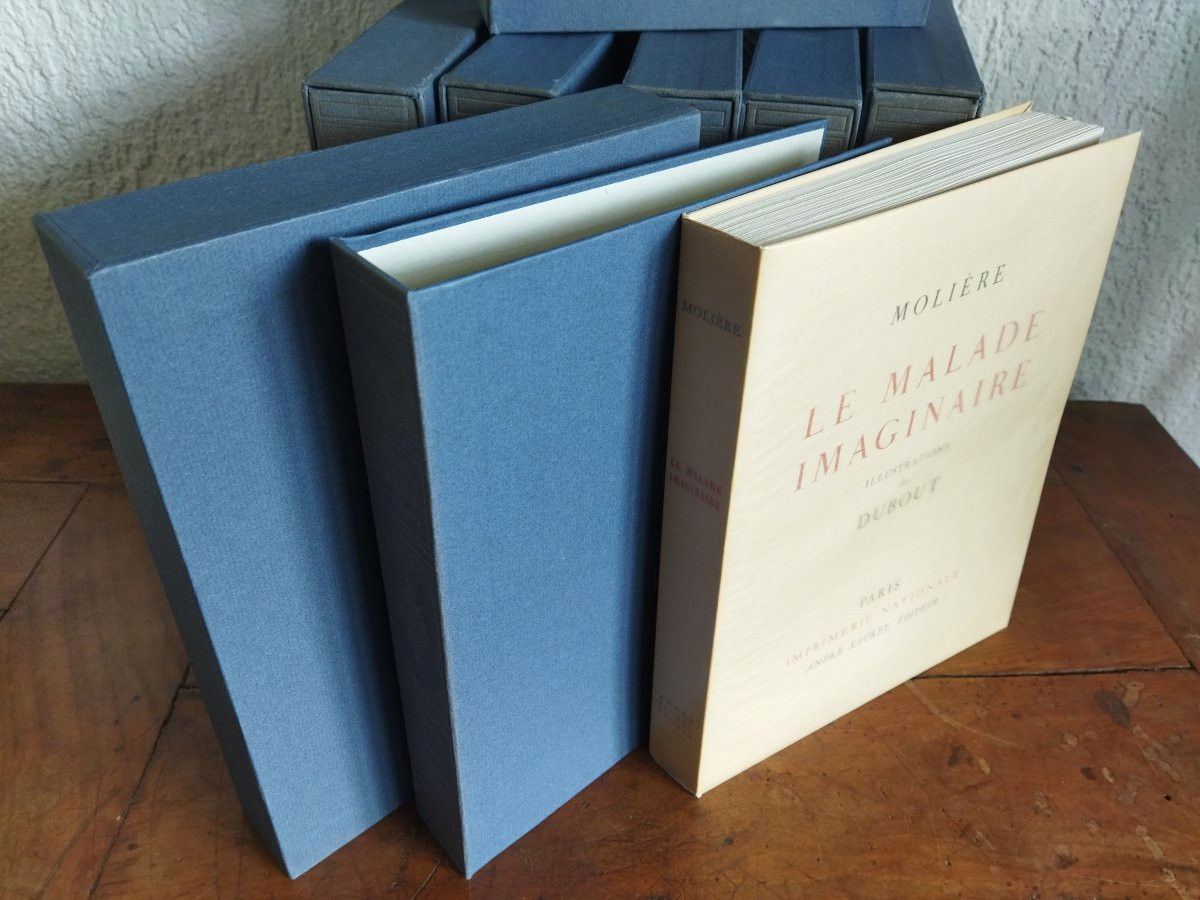 CURIOSA MOLIERE 7 Tomes Illustrations DUBOUT Édition SAURET 1954 Exemplaire N° 2709-photo-3