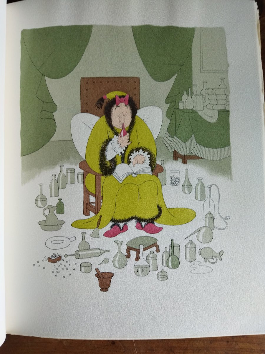 CURIOSA MOLIERE 7 Tomes Illustrations DUBOUT Édition SAURET 1954 Exemplaire N° 2709-photo-1