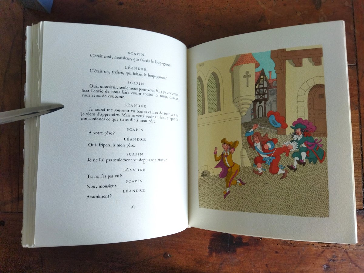 CURIOSA MOLIERE 7 Tomes Illustrations DUBOUT Édition SAURET 1954 Exemplaire N° 2709-photo-4