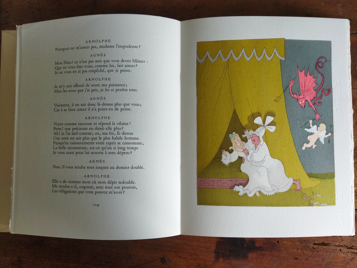 CURIOSA MOLIERE 7 Tomes Illustrations DUBOUT Édition SAURET 1954 Exemplaire N° 2709-photo-6