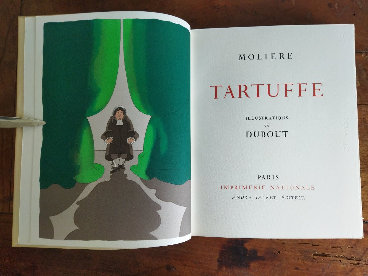 CURIOSA MOLIERE 7 Tomes Illustrations DUBOUT Édition SAURET 1954 Exemplaire N° 2709-photo-7