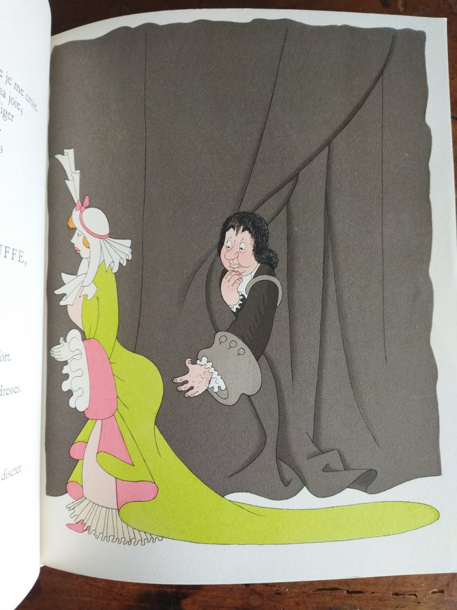 CURIOSA MOLIERE 7 Tomes Illustrations DUBOUT Édition SAURET 1954 Exemplaire N° 2709-photo-8