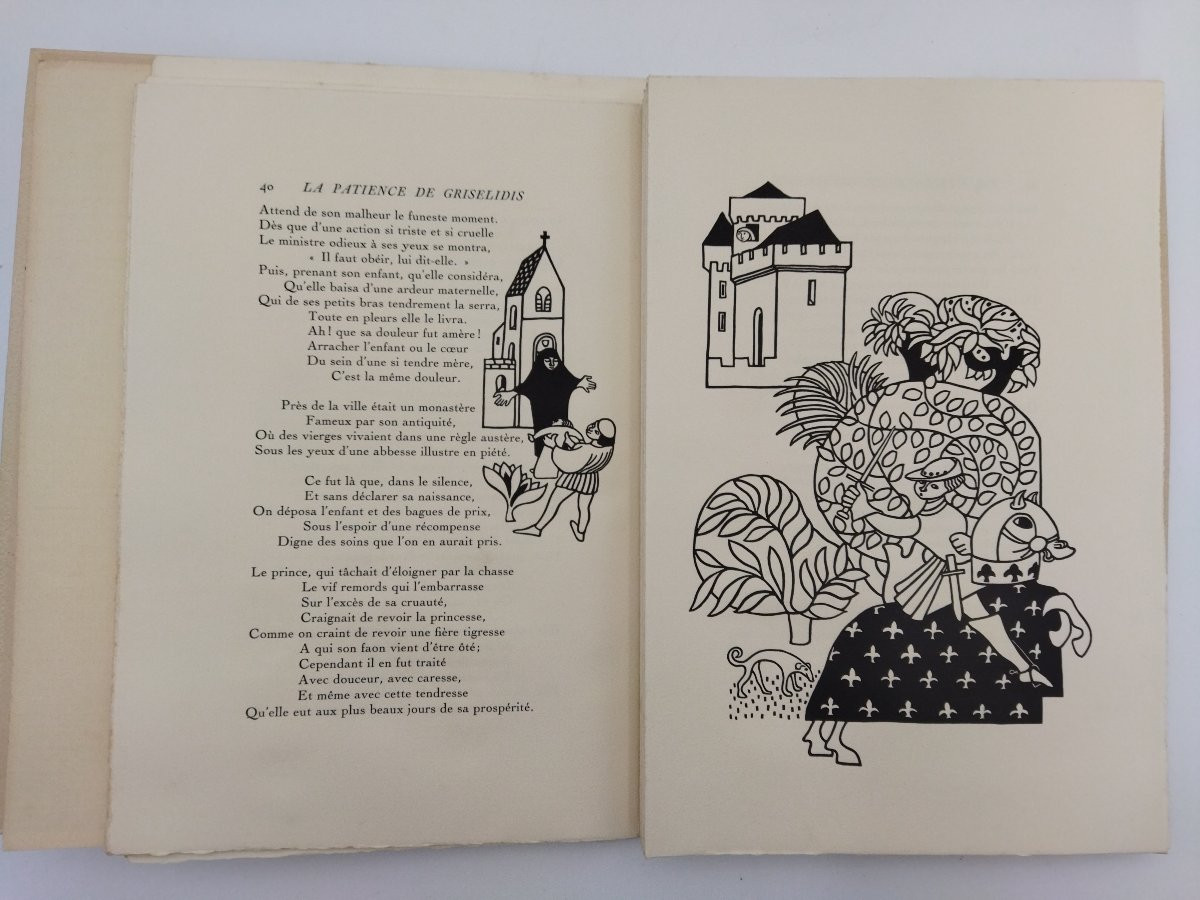 Perrault Charles Histoires Ou Contes Du Temps Passé Wood Engravings 1951 Copy N°833-photo-2