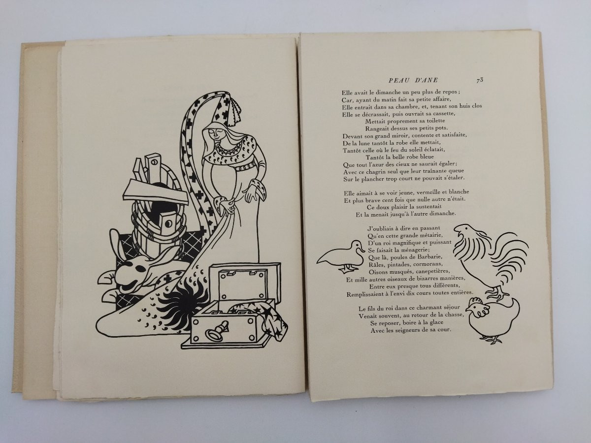 Perrault Charles Histoires Ou Contes Du Temps Passé Wood Engravings 1951 Copy N°833-photo-6